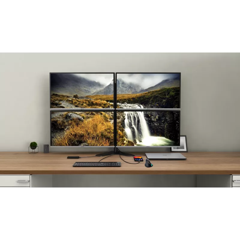 Docking stotelė i-tec USB-C Quattro Display su Power Delivery 85 W