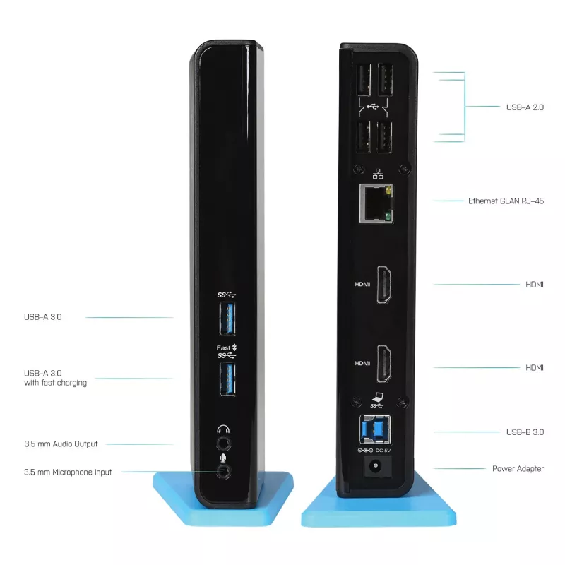 i-tec USB 3.0/USB-C Dual HDMI stotelė