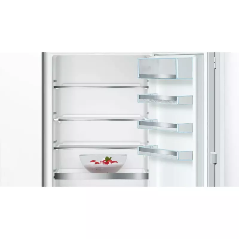 Įmontuojamas šaldytuvas-šaldiklis Bosch Serie 6 KIS86AFE0, 266 L bendras, 192 L šaldytuvas, 74 L apatinis šaldiklis, liečiamasis valdymas, keičiamos durys