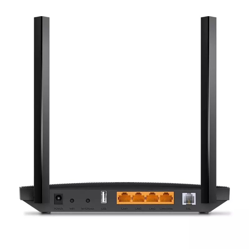 TP-Link Archer AC1200 MU-MIMO VDSL/ADSL belaidis maršrutizatorius su modemu, juodas