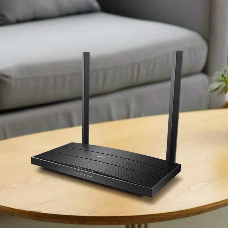 TP-Link Archer AC1200 MU-MIMO VDSL/ADSL belaidis maršrutizatorius su modemu, juodas