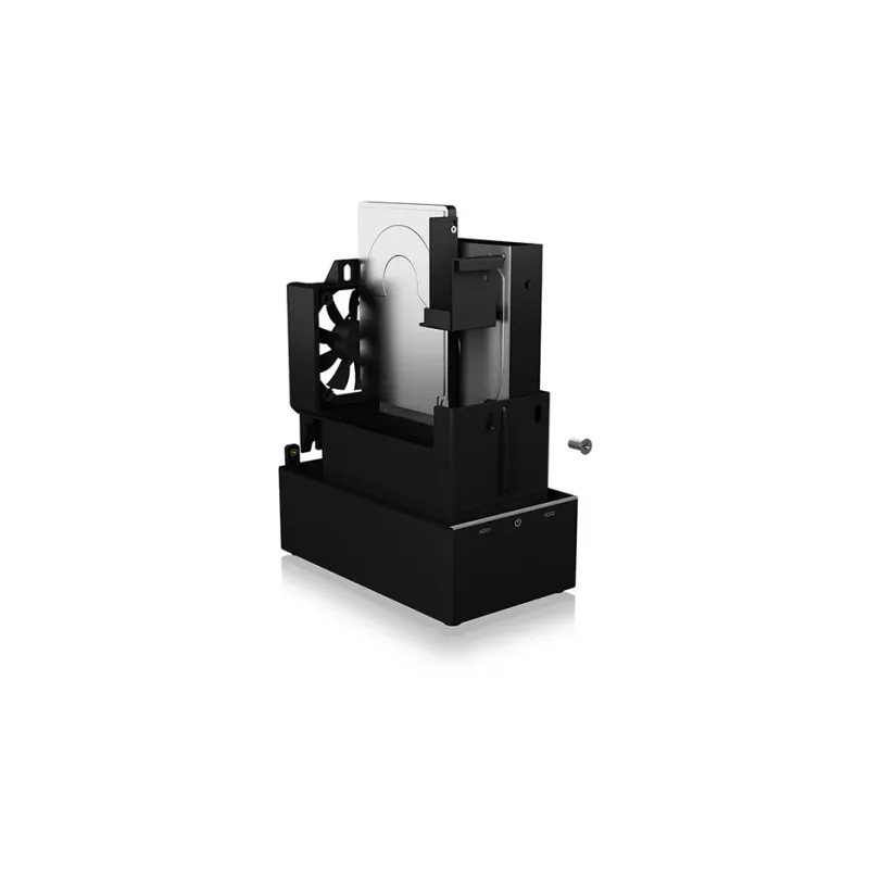 ICY BOX IB-RD3621-C31 išorinis diskų masyvas 0 TB, juodas