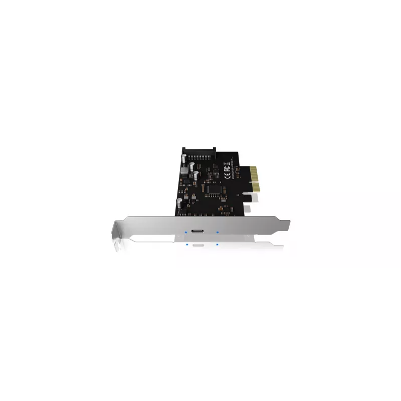 ICY BOX IB-PCI1901-C32 PCIe 3.0 x4 valdiklio plokštė, 1x USB-C 3.2 Gen 2x2, juoda
