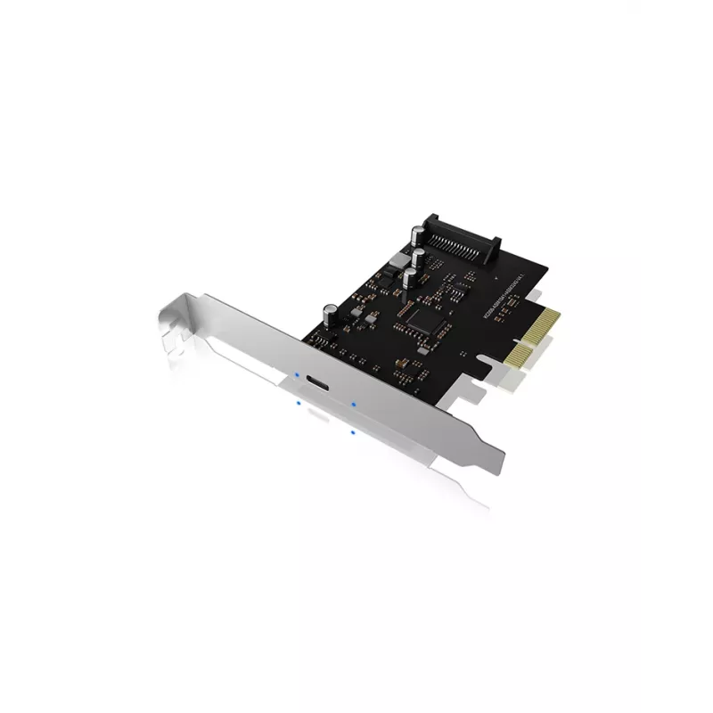 ICY BOX IB-PCI1901-C32 PCIe 3.0 x4 valdiklio plokštė, 1x USB-C 3.2 Gen 2x2, juoda