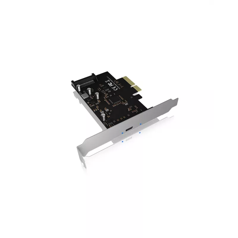 ICY BOX IB-PCI1901-C32 PCIe 3.0 x4 valdiklio plokštė, 1x USB-C 3.2 Gen 2x2, juoda