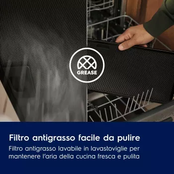 Electrolux LFU216X įmontuojamas nerūdijančio plieno gartraukis, sidabrinis, 272 m³/h
