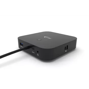 i-tec USB-C dviejų monitorių dokų stotelė su 100 W įkrovimu ir universalus 100 W adapteris
