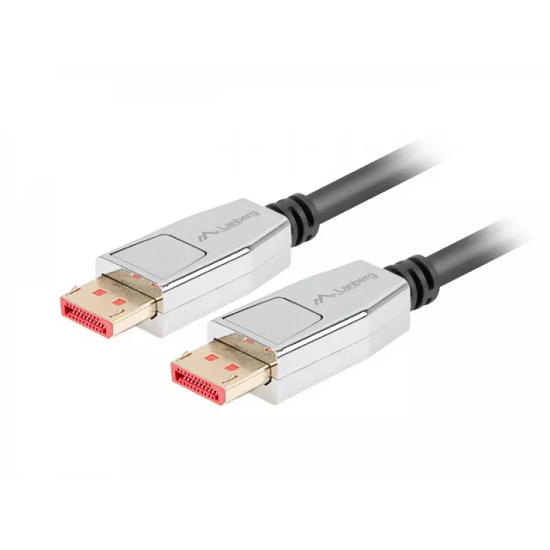 DisplayPort kabelis LANBERG CA-DPDP-20CU-0018-BK 1,8 m DisplayPort 1.4 32,4 Gbit/s HDR auksu dengtas