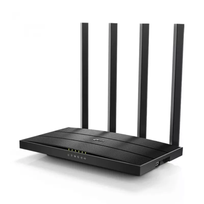 TP-Link Archer C6U belaidis maršrutizatorius Gigabit Ethernet dviejų juostų (2,4 GHz / 5 GHz) Juodas