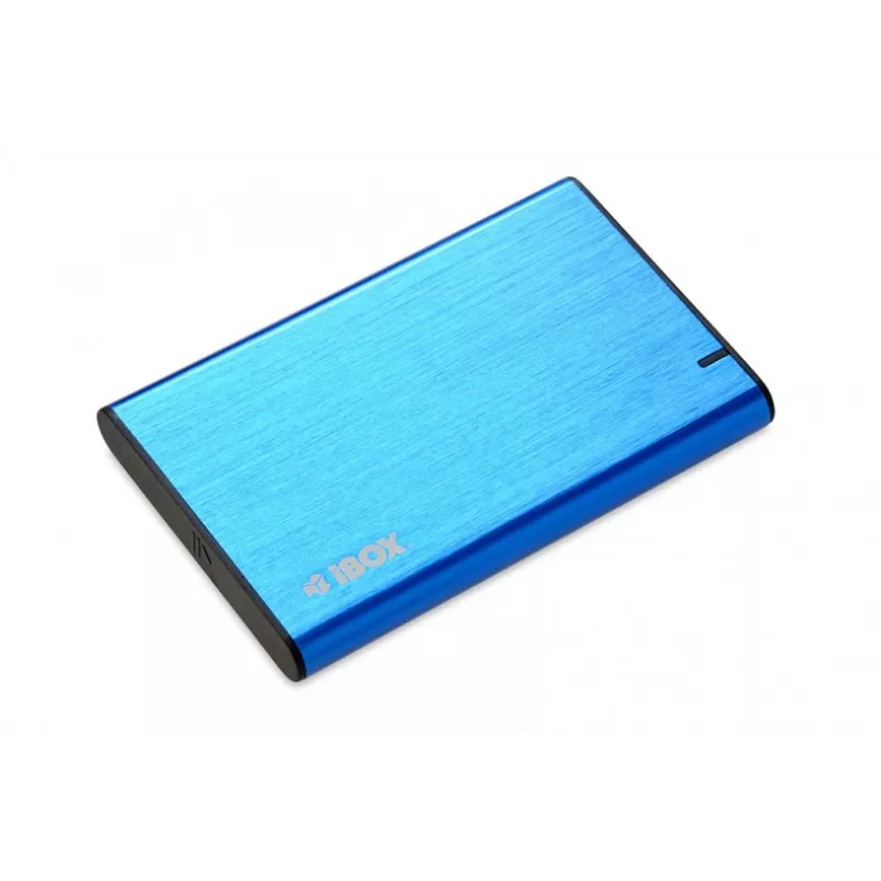 Išorinis HDD/SSD dėklas iBOX HD-05 — 2,5 colio SATA III, USB 3.2 Gen 1 (Micro-USB B), iki 10 TB, mėlynas