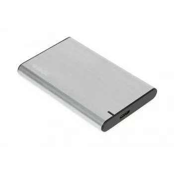 Išorinis dėklas kietajam diskui / SSD IBOX HD-05 — 2,5 colio SATA III, USB 3.2 Gen 1 (5 Gbit/s), Micro-USB B, iki 10 TB, pilka