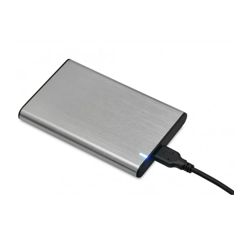 Išorinis dėklas kietajam diskui / SSD IBOX HD-05 — 2,5 colio SATA III, USB 3.2 Gen 1 (5 Gbit/s), Micro-USB B, iki 10 TB, pilka