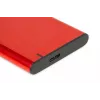 Išorinis dėklas HDD/SSD IBOX HD-05 Raudonas 2.5 colio — USB 3.2 Gen 1 (5 Gbit/s), JMicron JMS578, iki 10 TB
