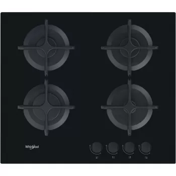 Whirlpool AKT 616/NB Juoda įmontuojama 60 cm dujinė kaitlentė 4 zonos