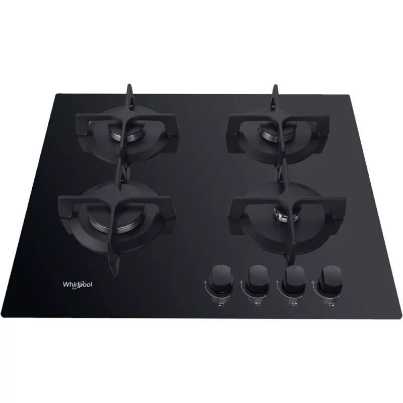 Whirlpool AKT 616/NB Juoda įmontuojama 60 cm dujinė kaitlentė 4 zonos