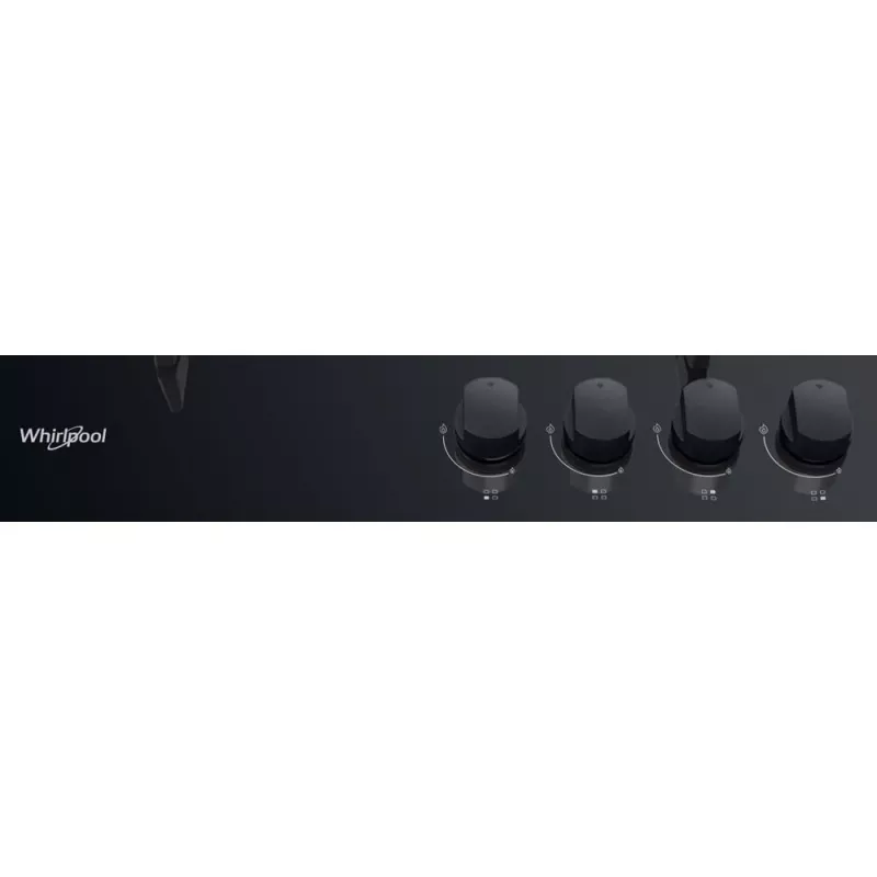 Whirlpool AKT 616/NB Juoda įmontuojama 60 cm dujinė kaitlentė 4 zonos
