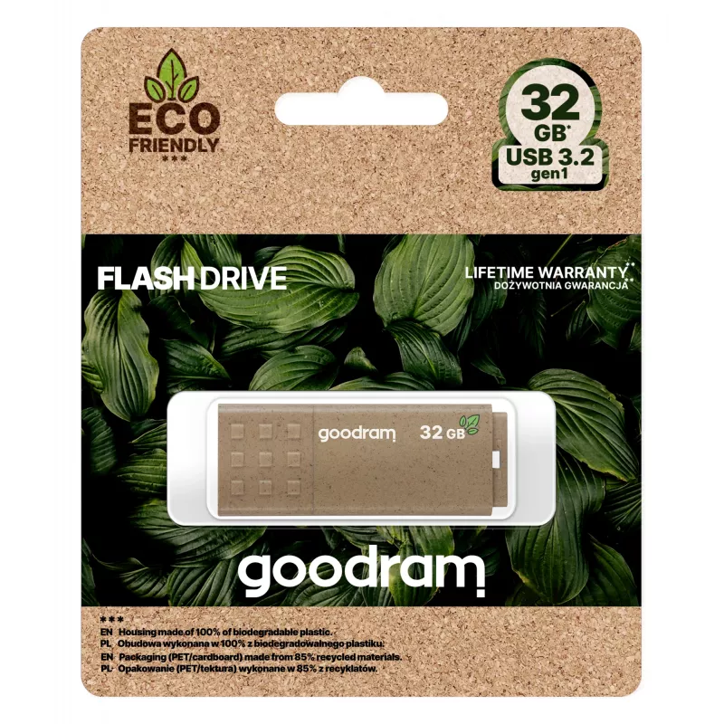 USB atmintukas GOODRAM UME3 32 GB USB Type-A 3.2 Gen 1, skaitymas 60 MB/s, rašymas 20 MB/s, bronzinis dangtelis
