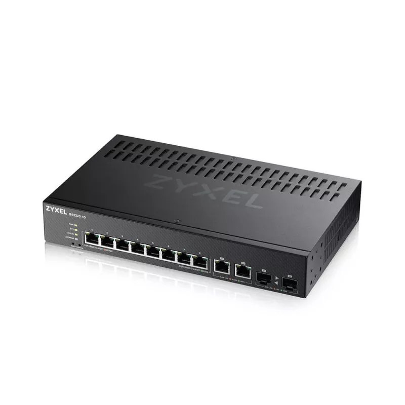 Zyxel GS2220-10-EU0101F valdomas L2 Gigabit Ethernet tinklo jungiklis (10/100/1000) juodas