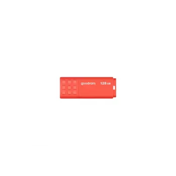 USB atmintukas GOODRAM UME3 128 GB USB Type-A 3.2 Gen 1, oranžinis, su dangteliu, 60/20 MB/s