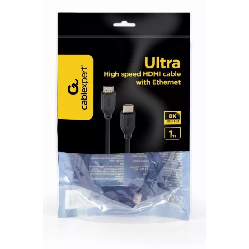 HDMI kabelis Gembird CC-HDMI8K-1M — 1 m, HDMI A tipo į A tipą, HDMI 2.1, 48 Gbit/s, juodas