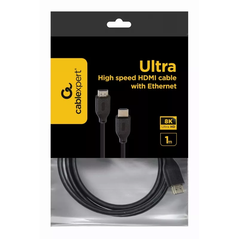 HDMI kabelis Gembird CC-HDMI8K-1M — 1 m, HDMI A tipo į A tipą, HDMI 2.1, 48 Gbit/s, juodas