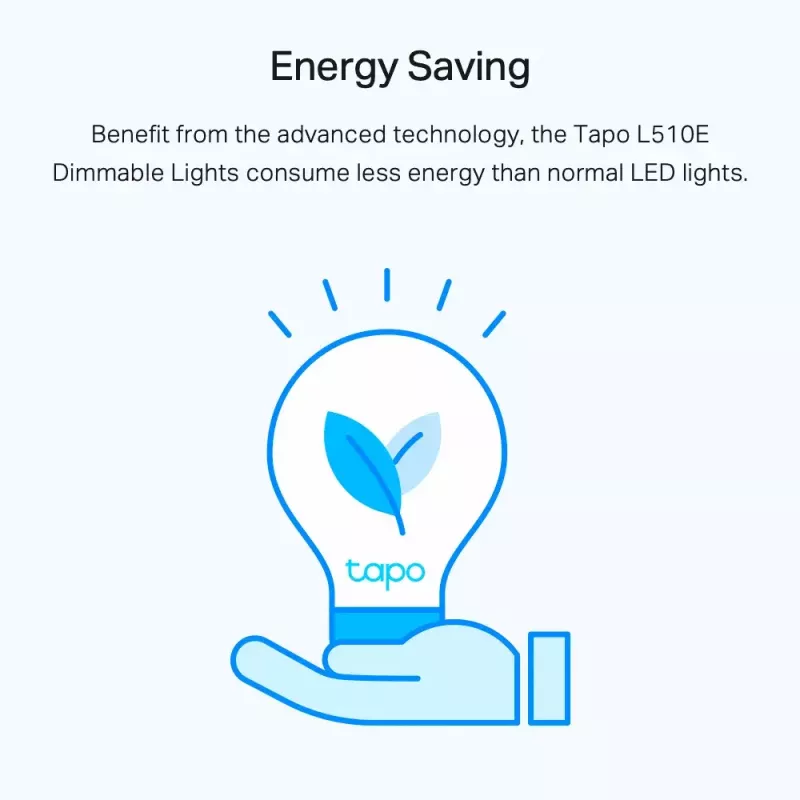 TP-Link Tapo L510E išmanioji LED lemputė, reguliuojamas ryškumas, E27