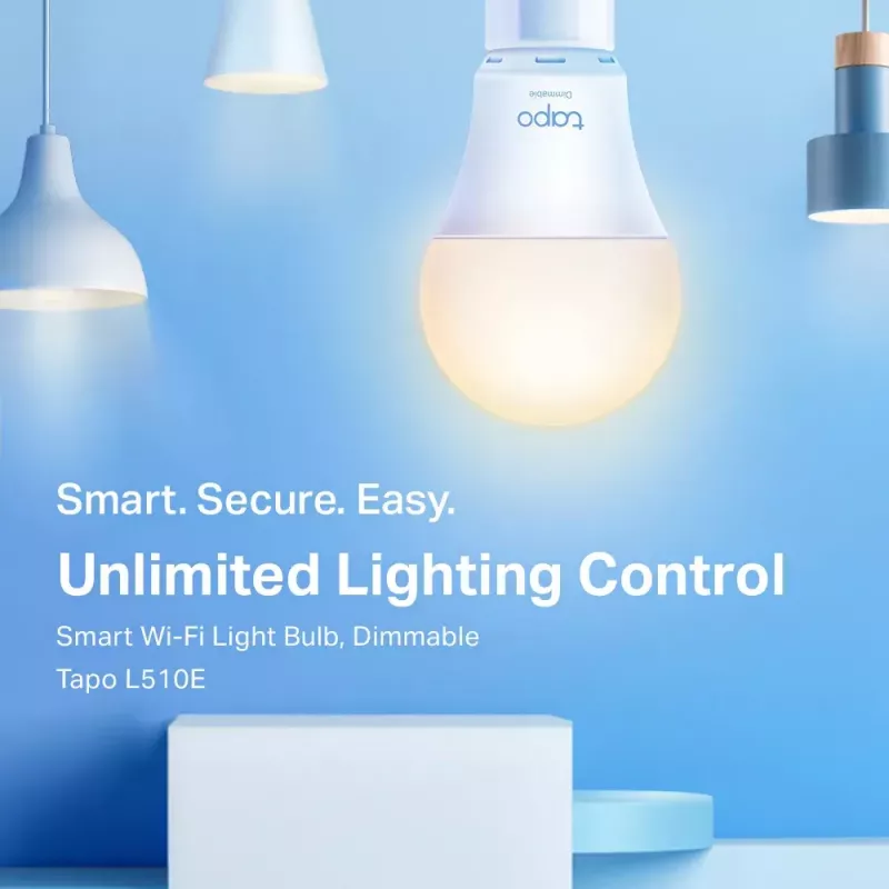 TP-Link Tapo L510E išmanioji LED lemputė, reguliuojamas ryškumas, E27