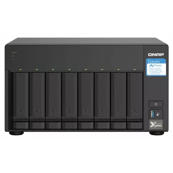 QNAP TS-832PX NAS bokštinis Annapurna Labs AL324 4 GB DDR4 0 TB QNAP Turbo System aliuminis, juodas