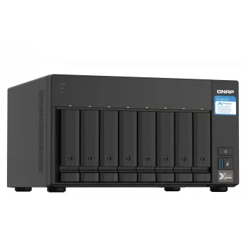 QNAP TS-832PX NAS bokštinis Annapurna Labs AL324 4 GB DDR4 0 TB QNAP Turbo System aliuminis, juodas