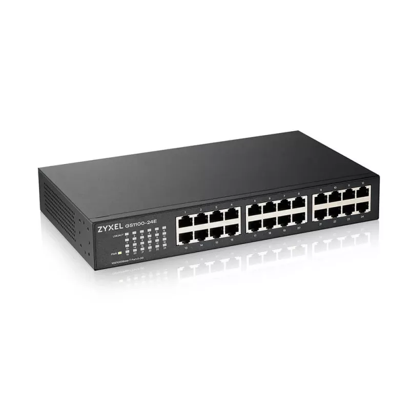 Zyxel GS1100-24E nevaldomas Gigabit Ethernet (10/100/1000) jungiklis, juodas
