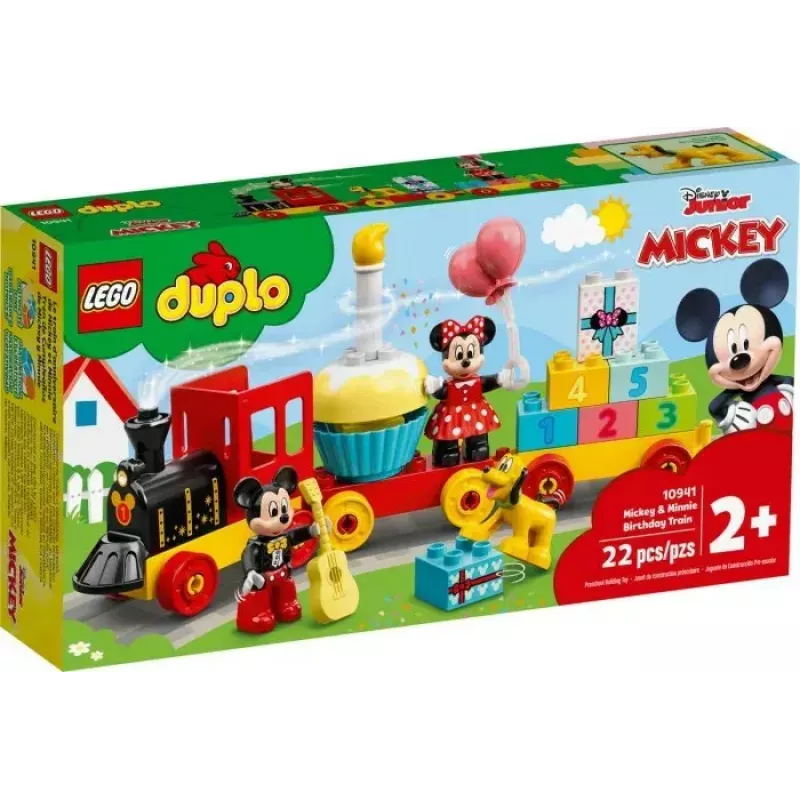 LEGO DUPLO rinkinys 10941 Mikio ir Minės gimtadienis – 22 detalės, nuo 2 metų