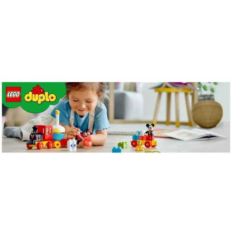 LEGO DUPLO rinkinys 10941 Mikio ir Minės gimtadienis – 22 detalės, nuo 2 metų