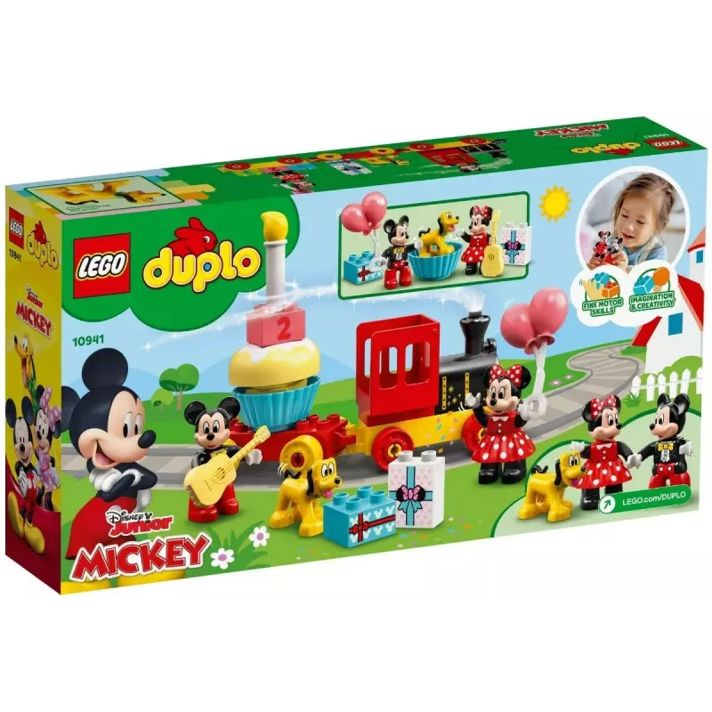 LEGO DUPLO rinkinys 10941 Mikio ir Minės gimtadienis – 22 detalės, nuo 2 metų