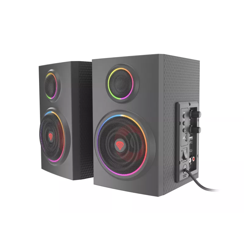Garsiakalbių rinkinys GENESIS Helium 300 BT 24 W PC/Nešiojamam kompiuteriui Juoda 2.0 kanalai 2 krypčių Bluetooth