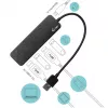 USB šakotuvas i-tec USB 3.0 Metal HUB 4 prievadai su atskirais įjungimo/išjungimo mygtukais