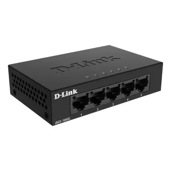 D-Link DGS-105GL/E tinklo jungiklis nevaldomas Gigabit Ethernet (10/100/1000) juodas