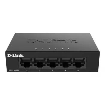 D-Link DGS-105GL/E tinklo jungiklis nevaldomas Gigabit Ethernet (10/100/1000) juodas