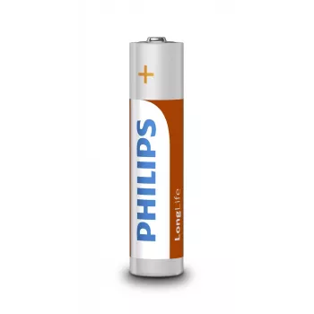Vienkartinė baterija Philips LongLife R03L4B/10 – Cinko-anglis 1,5 V, AAA, 4 vnt. pakuotė