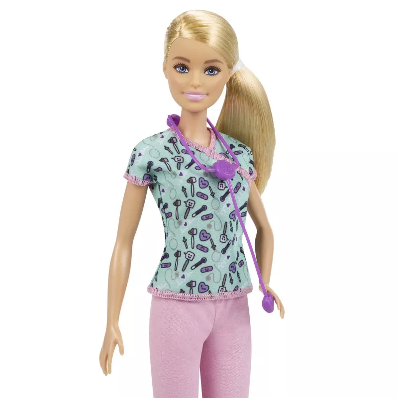Barbie Slaugytojos Lėlė su Medicinine Apranga ir Aksesuarais, Mados Lėlė, Mergaitėms, Nuo 3 Metų, 304.8 mm, 120 g