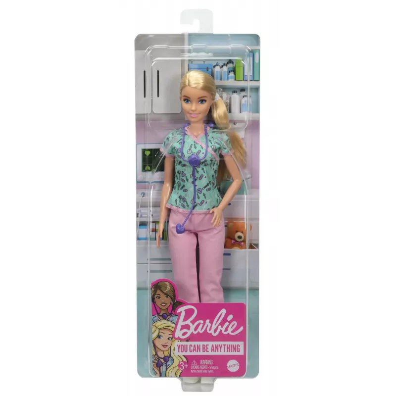 Barbie Slaugytojos Lėlė su Medicinine Apranga ir Aksesuarais, Mados Lėlė, Mergaitėms, Nuo 3 Metų, 304.8 mm, 120 g