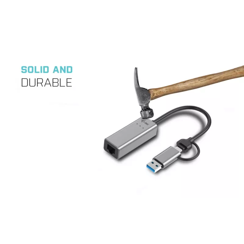 i-tec Metal USB-C/USB-A 2.5Gbps Ethernet adapteris