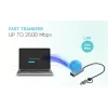 i-tec Metal USB-C/USB-A 2.5Gbps Ethernet adapteris