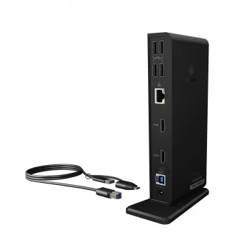 ICY BOX IB-DK2251AC Laidinis USB 3.2 Gen 2 (3.1 Gen 2) Type-A stotelė juoda