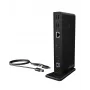 ICY BOX IB-DK2251AC Laidinis USB 3.2 Gen 2 (3.1 Gen 2) Type-A stotelė juoda