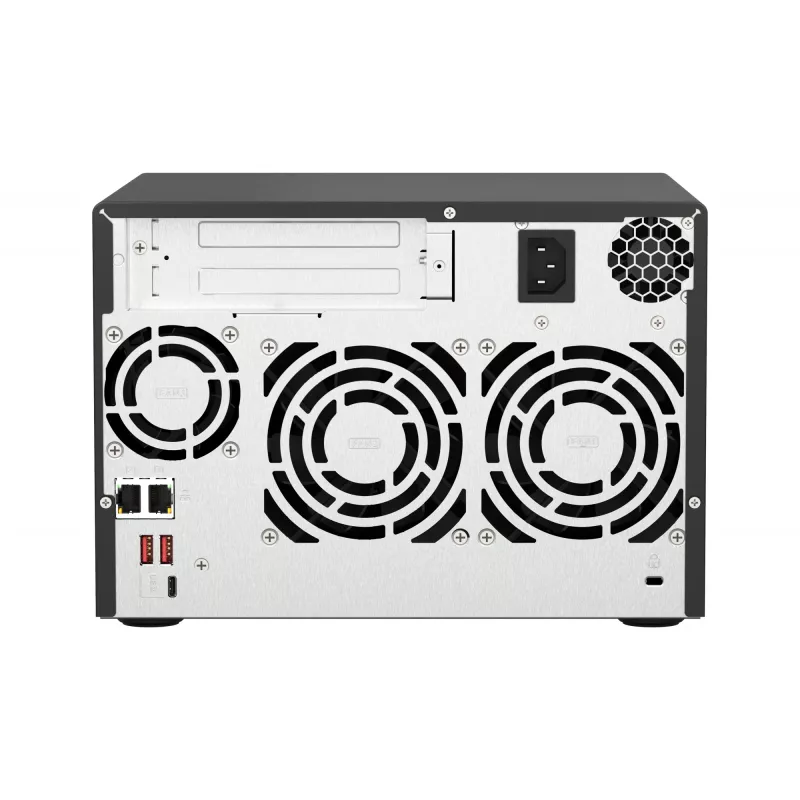QNAP TS-673A NAS bokštas Ryzen Embedded V1500B 8 GB DDR4 0 TB QNAP Turbo System juodas