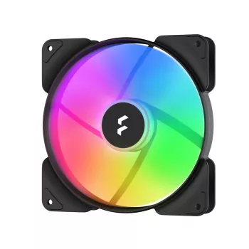 FRACTAL DESIGN Aspect 14 RGB Pwm ventiliatorius juodas rėmas