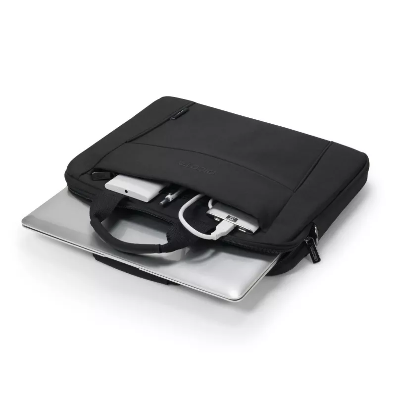 DICOTA Eco Slim Case Base nešiojamojo kompiuterio dėklas 13–14,1 col. juoda / 300d RPET poliesteris