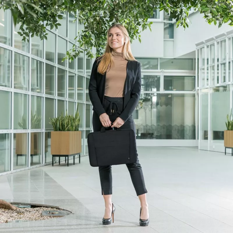 DICOTA Eco Slim Case Base nešiojamojo kompiuterio dėklas 13–14,1 col. juoda / 300d RPET poliesteris