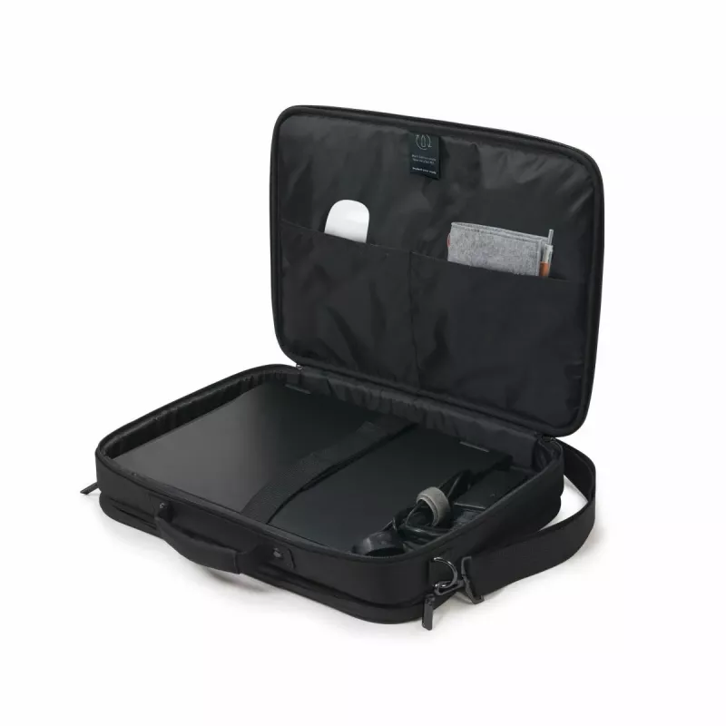 DICOTA Eco Multi Plus BASE – 14-15.6 col. nešiojamojo kompiuterio dėklas, juodas / 300d rPET poliesteris