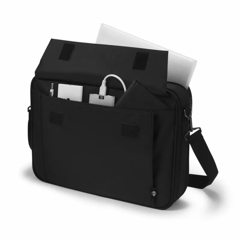 DICOTA Eco Multi Plus BASE – 14-15.6 col. nešiojamojo kompiuterio dėklas, juodas / 300d rPET poliesteris